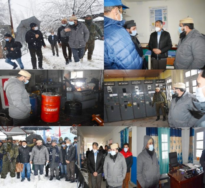 DC Kupwara visits various areas, inspects PHC Trehgam, BDO Office Trehgam, RS Tikker