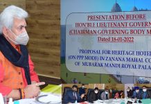 Lt Governor reviews progress of restoration, renovation works of Mubarak Mandi Heritage Complex