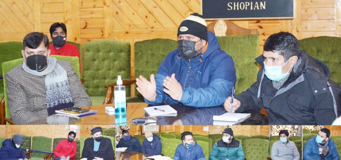 VC DDC Shopian reviews post-Snowfall scenario in the district