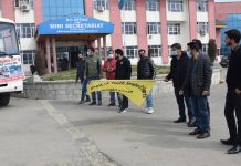 ADDC Kulgam flags-off group of boys, girls to Jammu for UT level sports competitions