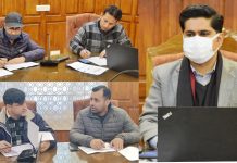 DC Bandipora reviews progress of works under District Capex Budget