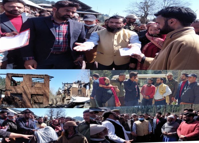 DC Kupwara visits fire victims at Behanpora, Rajwar-17