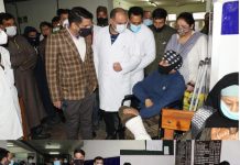 DC Srinagar visits B&J Hospital, Barzulla