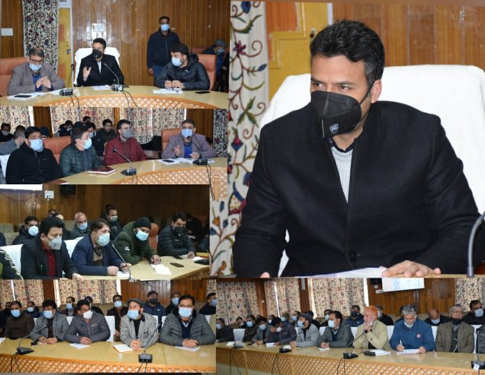 Dc kulgam meeting photo on 05 feb