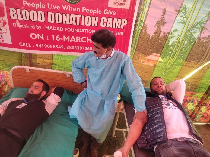 Regional Red Cross Kashmir organizes Mega Blood Donation camp at Lasjan-16
