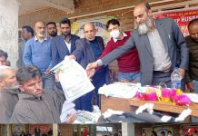 SHD Kulgam distributes hybrid maize fodder seeds among sheep breeders