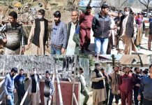 VC DDC Kupwara inspects ongoing construction of Darpora-Astanbuthoo road