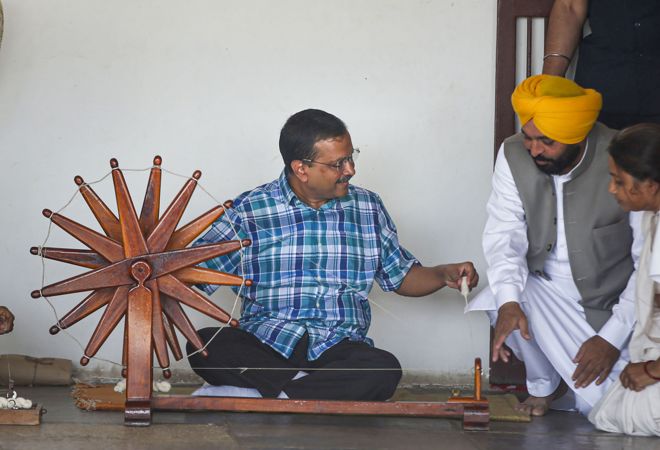 AAP leaders in Gujarat