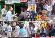 Food Safety & FDA Kishtwar carries market checking in city
