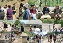 Vice Chairman DDC Kupwara visits various areas of Lolab, inspects ongoing works