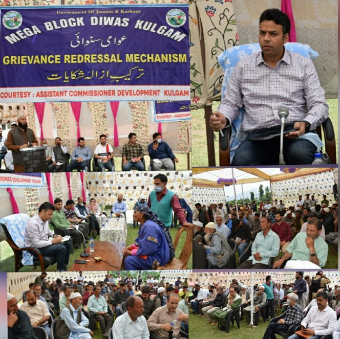 Greivences redressal camps held at 3 blocks of Kulgam 18-