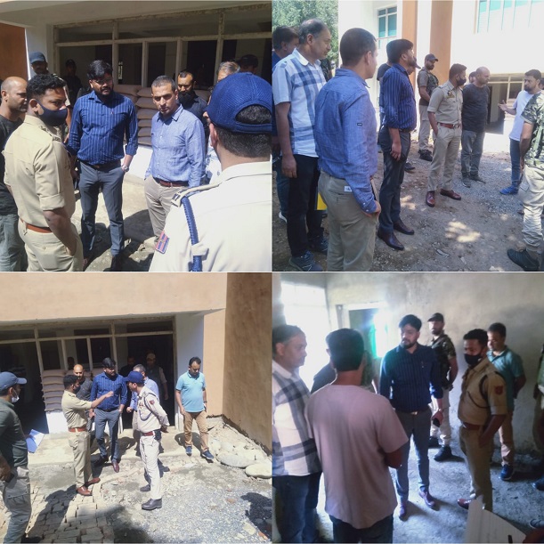 DC Ganderbal inspects progress on Transit Accommodation at Wandhama