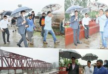 DDC Kulgam takes stock of pace/ progress made on Chambagund Bridge