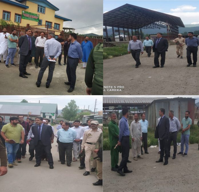 DDC Kupwara inspects Fruit Mandi Handwara, Industrial Estate Chotipora 3-