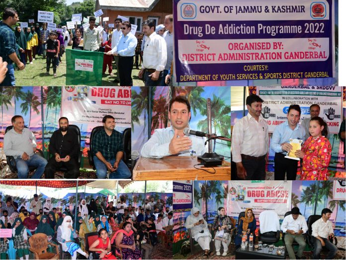 International Day against Drug Abuse and Illicit Trafficking celebrated with enthusiasm in Ganderbal 26-