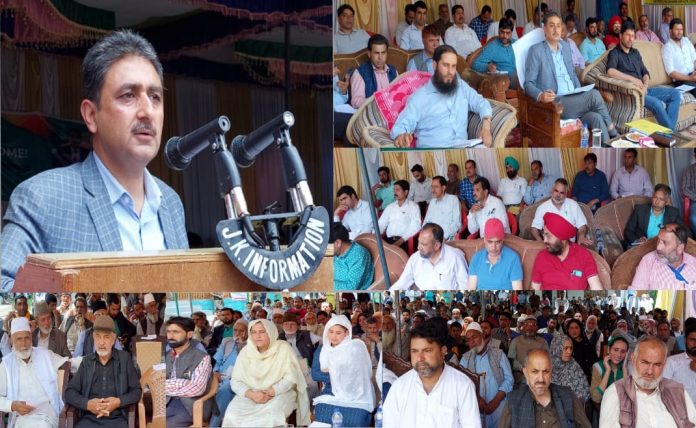 Khalid Jahangir visits Karnah, chairs Mega Block Diwas at Tangdar