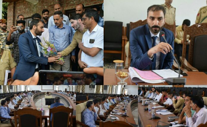 Dr Basharat Qayoom assumes charge as DC Anantnag