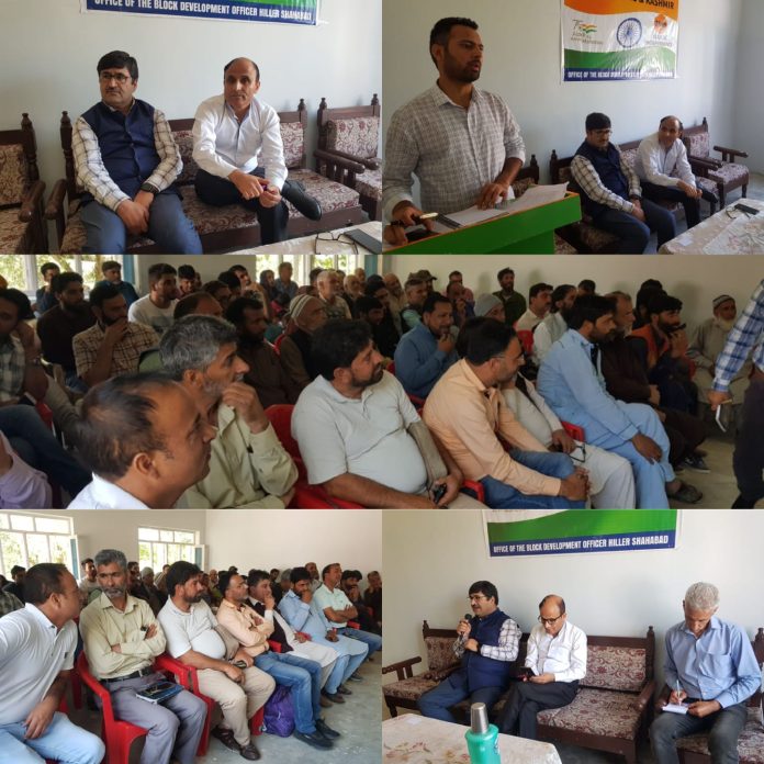 Block Diwas held at Hiller, Anantnag
