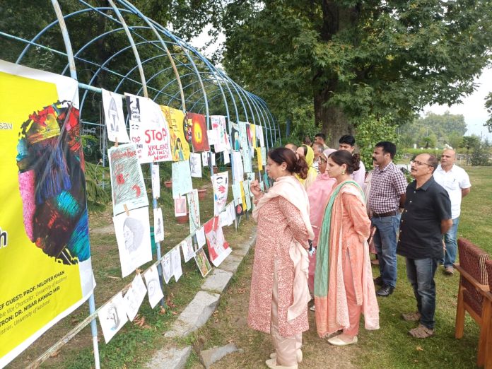 CWSR KU organises open-air creative art exhibition_ VC chairs valedictory session