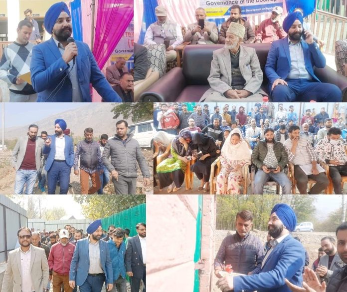 Director Rural Sanitation J&K Charandeep Singh Visits Bandipora.