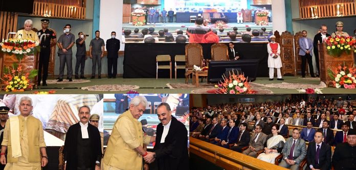Shri Justice Ali Mohammad Magrey sworn in as the Chief Justice of the High Court of Jammu & Kashmir and Ladakh