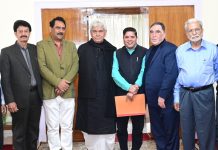 Delegation of S.O.S International calls on Lt Governor