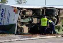 10 die as wedding bus crashes in Australia