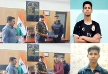 2 Kishtwar youth win scholarship for Residential Training at Sudeva Delhi Football Club