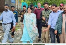 Cloud bursts, heavy rains trigger floods in Zurhama, Jumgund areas of Kupwara