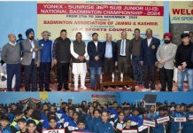 YS&S Minister declares open “Yonex- Sunrise 36th Sub Junior National Badminton Championship”