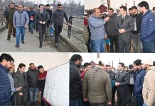 DC Kulgam reviews progress on construction of Brazloo Bridge