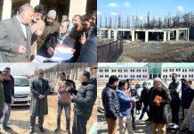 Director Colleges reviews construction works of newly established Degree Colleges across North Kashmir