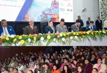 Sakeena Itoo addresses conference ‘Mission Cancer – J&K’s Fight against Cancer in the coming Decade’ at GMC Jammu