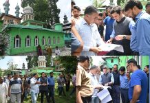 DC Kulgam visits Sheikh ul Alam (RA) shrine at Qaimoh, reviews development works