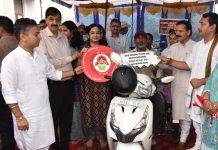 Motorized tricycles handed over to specially-abled persons at Udhampur