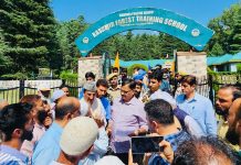 Rana visits Kashmir Forest Training School in Bandipora