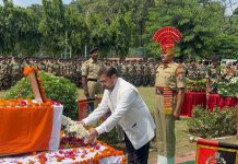 Satish Sharma pays homage to BSF Constable Rajib Nunian