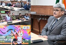 Chief Secy reviews arrangements for 2nd edition of Kashmir Marathon