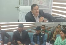 Javid Dar reviews progress of ongoing projects in Municipal Committee Watergam