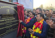 Satish Sharma lays foundation stone for key developmental projects in Tangmarg