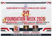 IUST to Commence 20th Foundation Day Celebrations from November 10