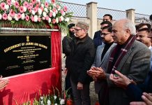 CM Omar Abdullah lays foundation for Automated Testing Station in Pampore