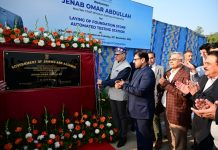 CM Omar Abdullah lays foundation of modern Automated Testing Station at Nagrota