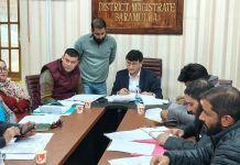 DC Baramulla chairs meeting on revenue matters, stresses timely disposal of Grievances