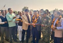 DC Kathua inaugurates wheat sowing across the fence along IB in Hiranagar Sector