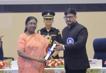 DC Rajouri receives National Honour from President of India for Excellence in Jal Sanchay Jan Bhagidari