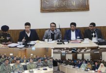 DEO, SSP and Election Observers Hold Joint Review Meeting with Election Officers Ahead of Bye-Elections to 27–AC Budgam
