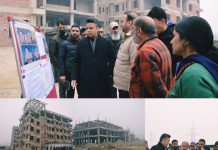 DC Budgam Inspects Progress of Works at 125-Bedded New District Hospital and 100-Bedded CCU, Reshipora