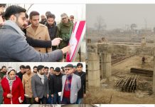 DC Srinagar visits Gangbugh area of City to inspect developmental projects