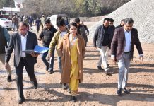 DC visits work sites in Birma, inspects progress on DDC Council building